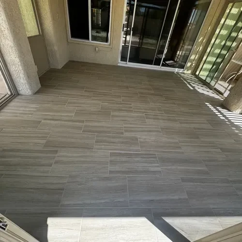A finished floor in a Las Vegas home, photographed by the Affordable Flooring crew