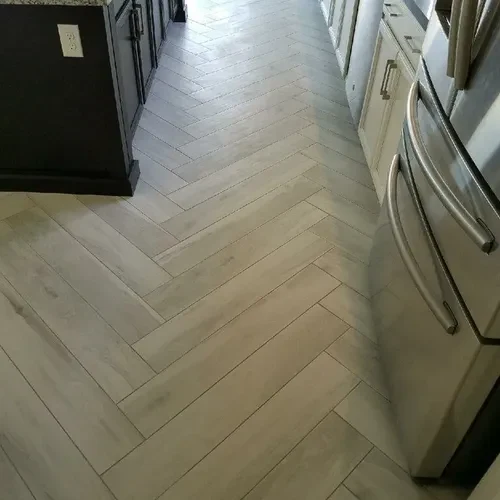 A finished floor in a Las Vegas home, photographed by the Affordable Flooring crew