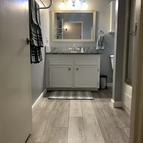 A finished floor in a Las Vegas home, photographed by the Affordable Flooring crew