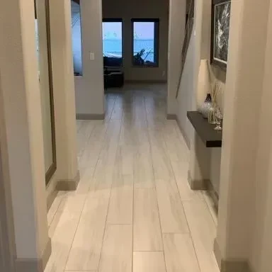 A finished floor in a Las Vegas home, photographed by the Affordable Flooring crew